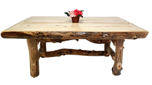Mountain Woods Furniture's Aspen Grizzly Dining Table
